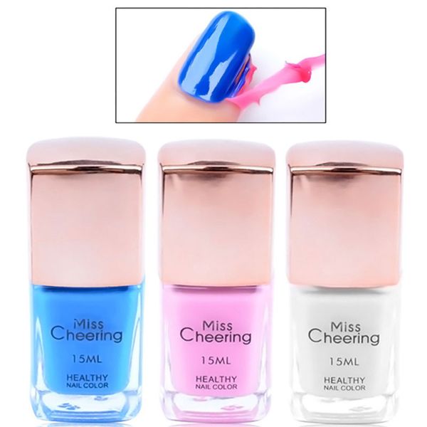 

nail polish with edge protection spill-proof glue for nail quick-drying anti-dirty liquid for, Red;pink