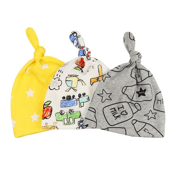 

весна детская шапка хлопок хвост шляпы милый мультфильм стиль малыш шапочка для девочек мальчиков новорожденный колпачок эластичный младенче, Yellow