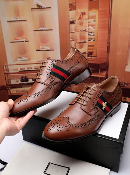 

2019 2019 men shoes formal dress shoe masculino leather brown elegant luxury suit shoes big size dropshipping fashion plus size 39-45, Black