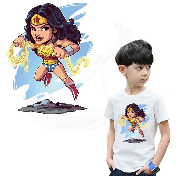 Wonder Woman Colour Mosaic Skull Kids T Shirt
