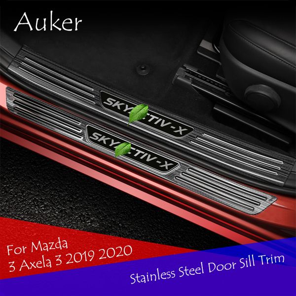 Car Scratch Plate Door Sill Trim Welcome Protective Pedal Style