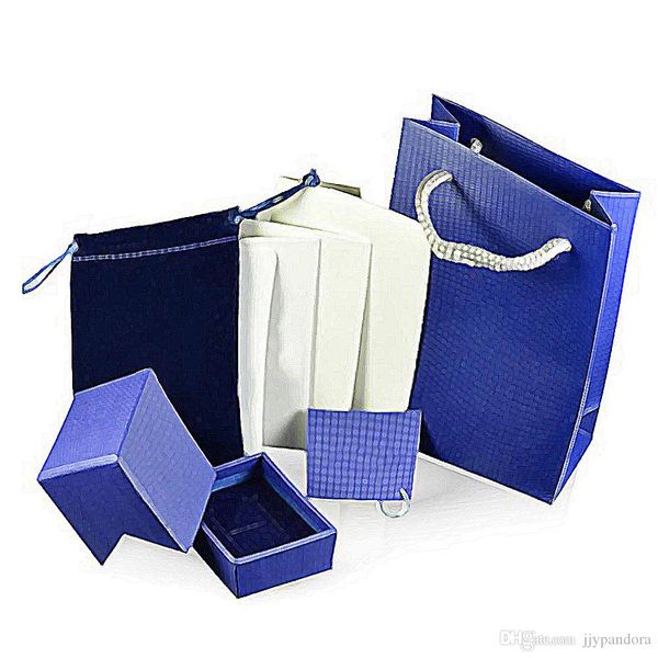 

ювелирные изделия пандора ожерелье браслет кольцо серьги коробка подарка упаковка подарка сумки продукты высокого качества бесплатная достав, Black;white