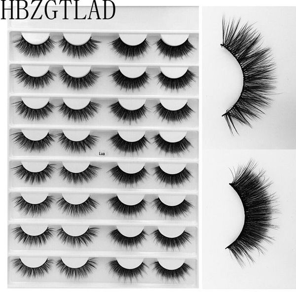 

16 pairs multipack 3d soft mink hair false eyelashes handmade wispy fluffy long lashes natural eye makeup tools faux eye lashes