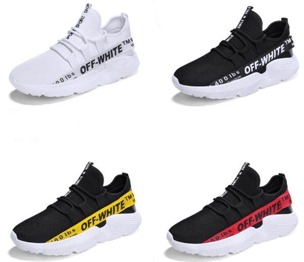 

OFF WHITE Мужская обувь Джокер Модная повседневная обувь Весенние и осенние вентилир