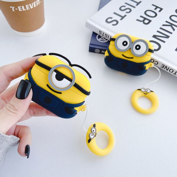 

Fashion airpods case cute cartoon new Bluetooth headset protective shell silicone airpods pro case wholesale-3