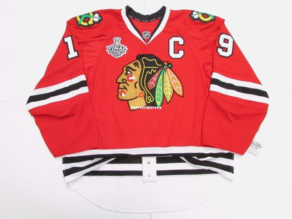

custom toews chicago blackhawks team issued 2013 stanley cup edge 2.0 jersey stitch add any number any name mens hockey jersey xs-6xl, Black;red
