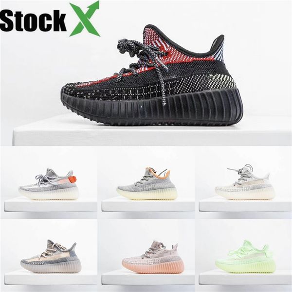 

2020 kanye west infant clay toddler kids running shoes static gid chaussure de sport pour enfant boys and girls casual trainers#288
