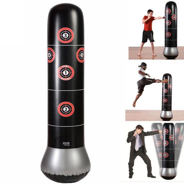 

fitness inflatable kids punching bag stress punch tower speed bag stand power boxing target for children teens