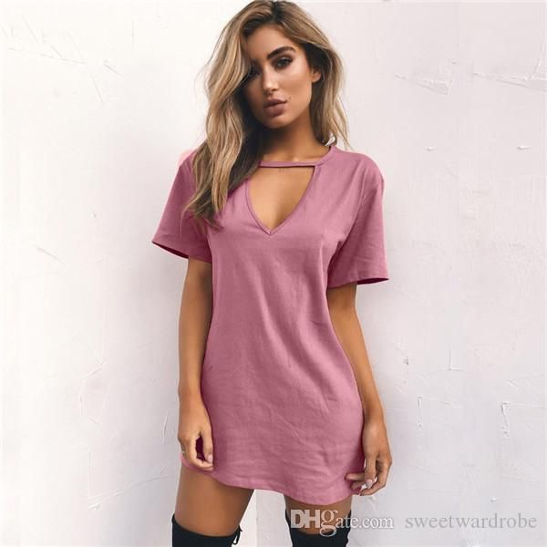 

2019 women summer t-shirt purple casual loose short sleeve v-neck cotton tee shirt long plus size 3xl, White