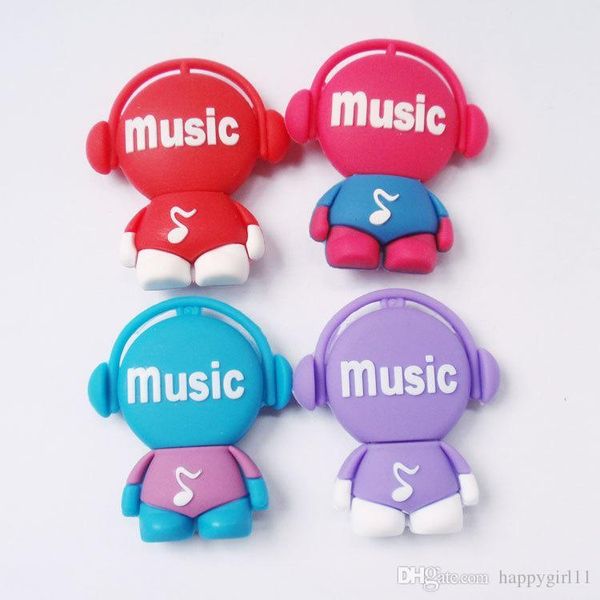 

tina 32gb pen drive cute cartoon music man 8gb musician design usb flash drive flash memory stick pendrive gifts multi mix usb flash drives