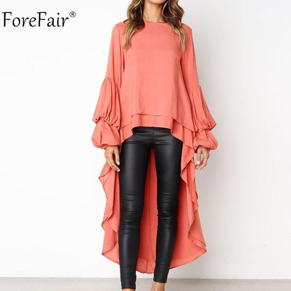 

2020 summer autumn women clothes ruffled long sleeve irregular dress lantern sleeve chiffon casual dress, Black;gray