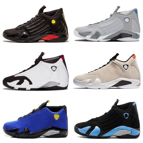

2019 Оптовая Jumpman 14 14s Mens Kids Баскетбольная обувь Черный Серый Ferrari Desert Sand Черный Волк
