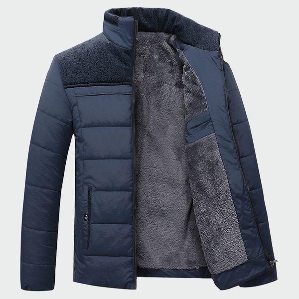 

men's thick coats winter warm male jackets padded casual hooded thermal parka new men overcoats mens brand clothing m-4xl ml075, Black