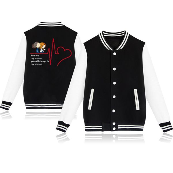 

greys anatomy baseball jacket teenager boys girls jackets 2019 spring autumn winter baby jackets uniform casual coat sportwear, Blue;gray