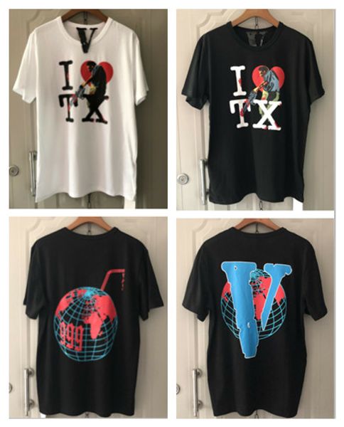 

2019 vlone 19 texa chain aw madman print cotton ummer men t hirt women men clothe tee top men clothing