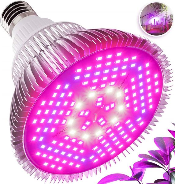 100W LED Grow Lâmpada SpectrumE26 Full / E27 soquete crescer Lâmpadas para hidropônico Jardim Indoor Greenhouse Suculenta Veg Flower