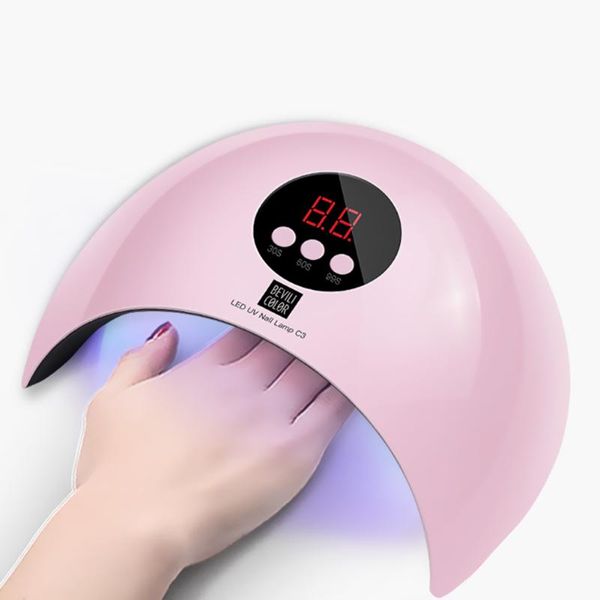 

pro uv led nail dryer 36w gel polish curing lamp 30s 60s 90s timer quick dry manicure tools nail art equipment