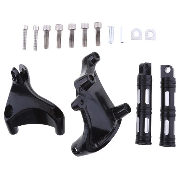 

rear passenger foot pegs footrest mount kit for harley xl883/1200 xl48 04-13