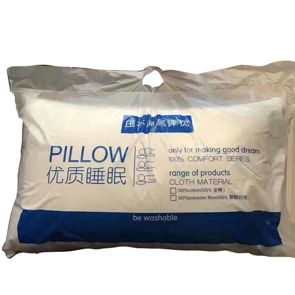 High Elasticity Pillow White Bedding Vacuum Pumping Compression
