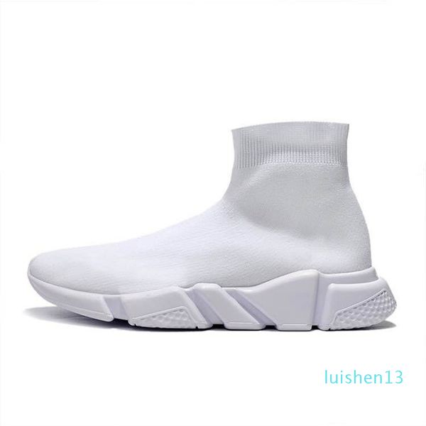 

new arrivlas designers runners casual sports sneakers fashion luxurys women men speed trainer off black white red sock shoe l13