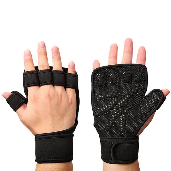 

1 pair gym weight lifting gloves workout fitness bodybuilding exercise breathable powerlifting wrist support training