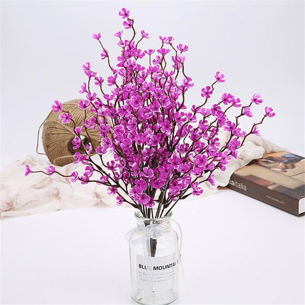 

artificial flower portable table ornament floral decor home office wedding party fake flower simulation of snow plum