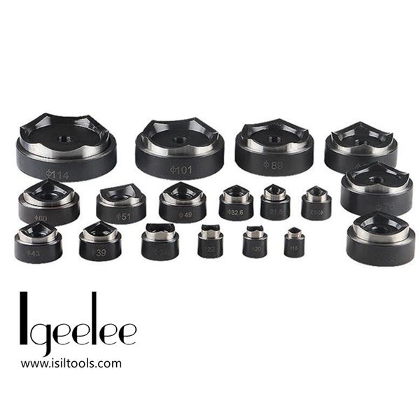 

igeelee 16-51mm hydraulic hole punch die 16,20,26.2,32.6,39,51mm for syk-8a