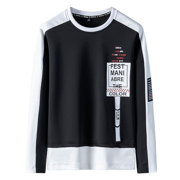 

new letter printed men's hoodie fashion spring autumn men casual hoodies sweatshirts male pullover clothing, Black