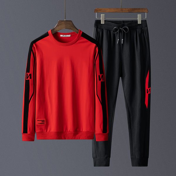 

spring autumn men tracksuit joggers suit sets casual men fashion tracksuits sweatshirts jackets casual clothes mens new ii50nstz, Gray