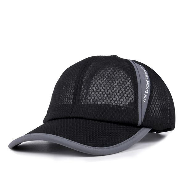 

2017 hip hop 8 colors baseball caps summer mesh snapback hats for women men casquette casual trucker cap, Blue;gray