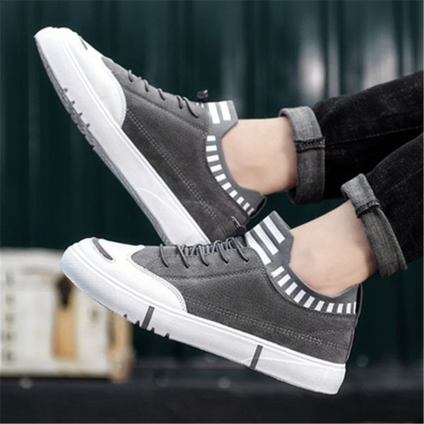 

men's breathable canvas shoes 2019 spring and autumn new wild casual shoes comfortable wild, Black