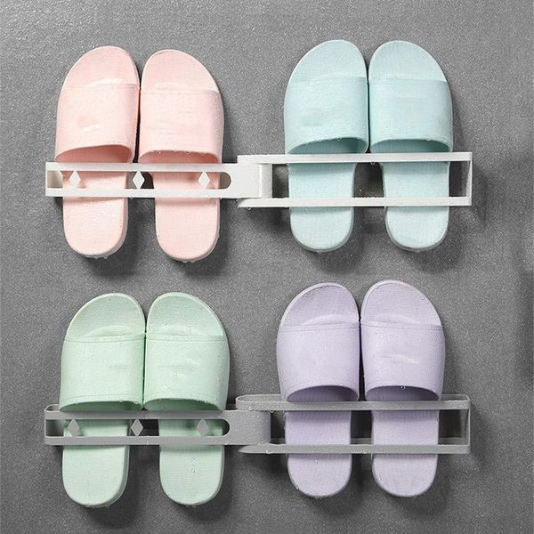 

punching bathroom accessories organizer bathroom drain shoe rack bedroom rack student dormitory shoes storage