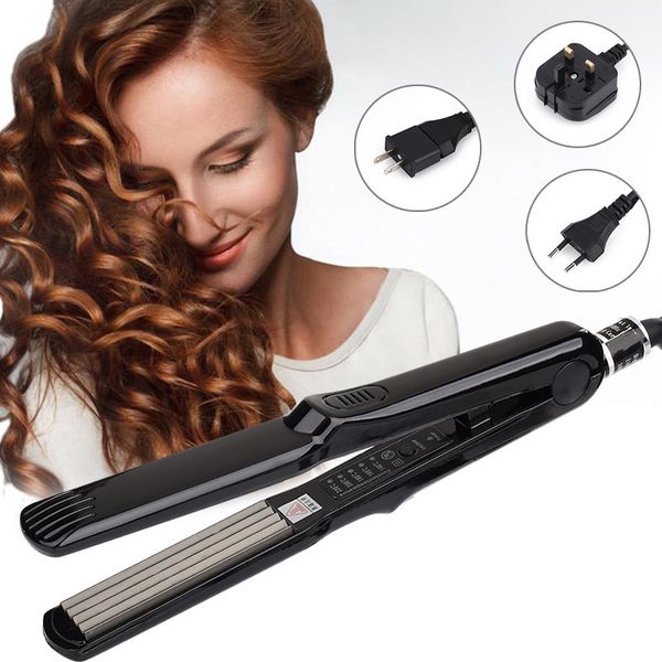

professional hair curling irons curler electric crimper ceramic corrugated curler curling iron hair styler electric corrugation