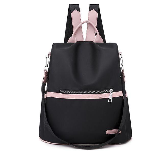 

2019 new korean women's backpack fashionable student bookbag high capacity travel bag anti-theft waterproof oxford cloth backbag