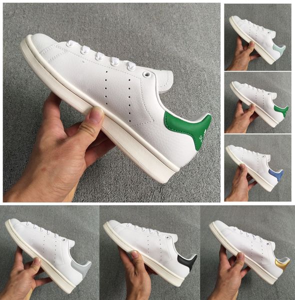

2019 Smith Casual shoes Cheap Raf Simons Stan Smiths Spring Copper White Pink Black Fashion Man Leather brand woman man shoes Flats Sneakers