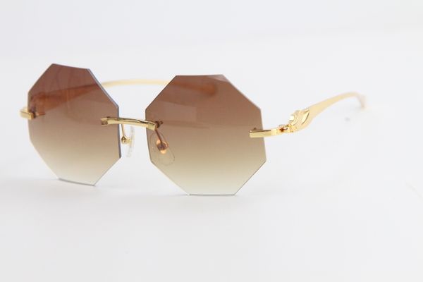 

продажа rimless металла leopard серии солнцезащитных очков aviator adumbral очки 4189706 очки мужские и femal c украшения золото кадр очки, White;black