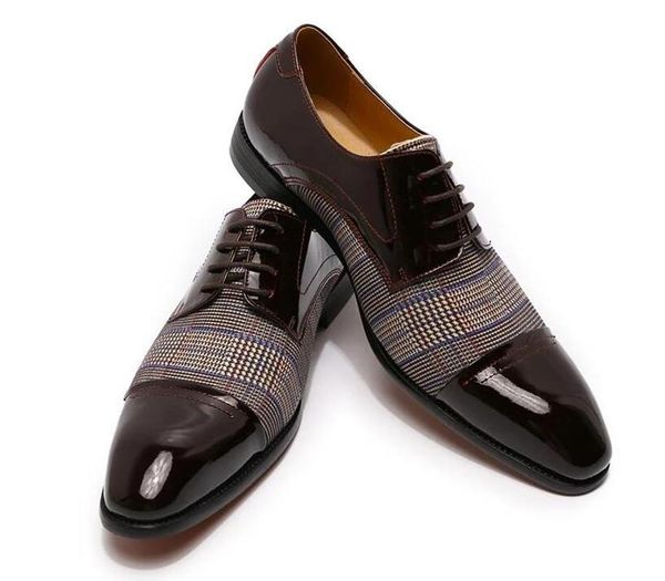 Обувь на каблуках мужчины кожа низкоочисленные туфли платье Brogue Spring Angle Boots Vintage Classic Casual Casual PS546487400905