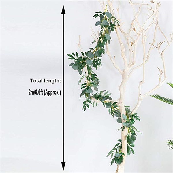 

#20 2m artificial leaves compo vine simulation rattan wedding wall home decor convenient home daily necessities