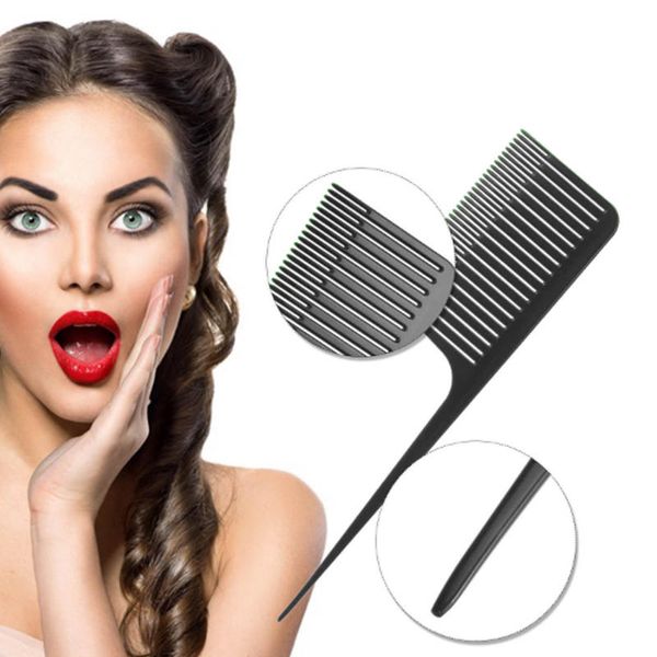 

professional hair beauty household hair comb anti-static hairdressing plastic highlight comb, Silver