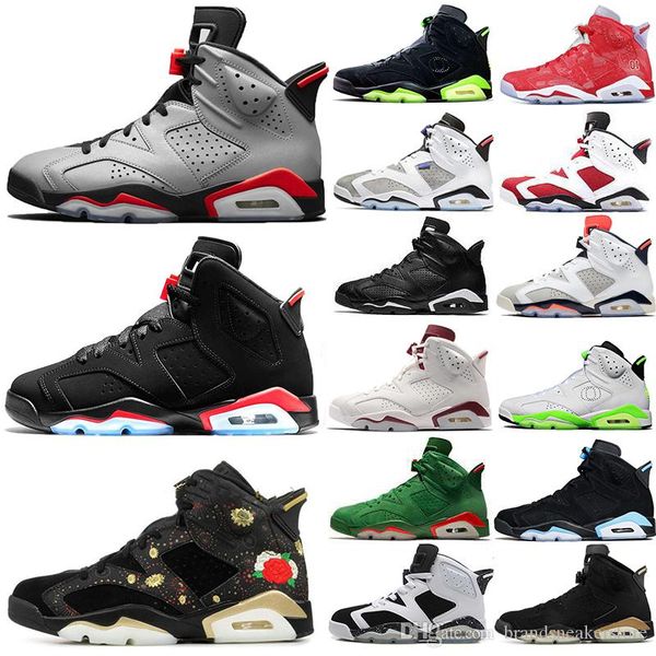

r new dmp flint infrared bred 6 6s men basketball shoes 3m reflective bugs bunny tinker oregon unc oreo sports sneakers trainers