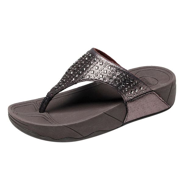 

women's slipper women ladies fashion wedges causal flats beach anti-slip slipper shoes for ladies women summer shoes, Black