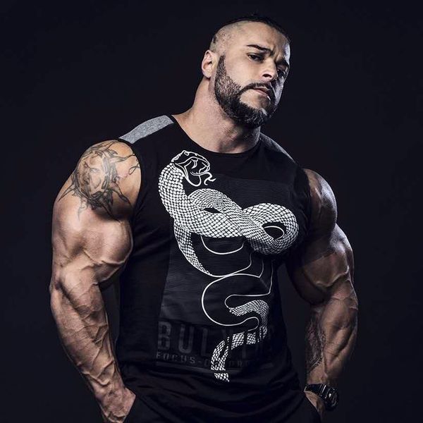 

men sleeveless muscle bodybuilding fitness tank gym singlet fitness mens tank, White;black