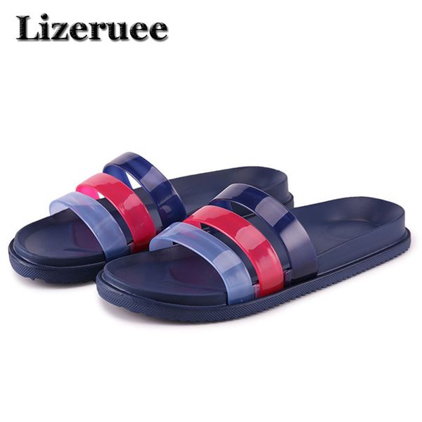 

new men's slippers summer cool water flip flops men soft massage beach slippers fashion man casual shoes me112, Black