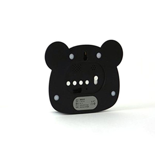 

multi-function lovely cute panda design mirror surface digital small alarm clock led mirror electronic panda alarm clock