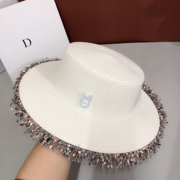 

small xiangfeng tassel flat cap visor cap sun sun flat hat beach holiday sunshade hat street shooting female, Blue;gray