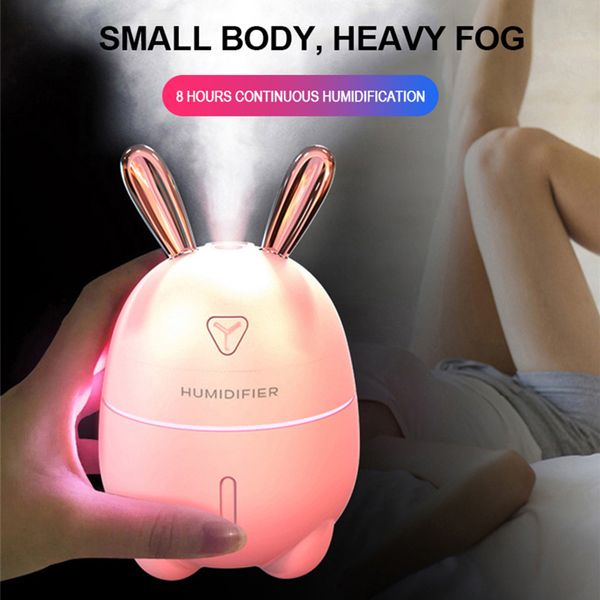 

300ml portable mini air humidifier usb led night lamp aroma essential oil diffuser for car auto bedroom office fogger mist maker