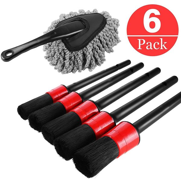 

автомобиль duster, детализация кисти, auto detail brush set с тиром автомобиля duster для мотоциклов автомобилей для очистки колес, da