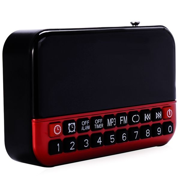 

led alarm clock radio digital clock multi-function sleep timer lcd display mp3 player speaker portable fm radio deskclock other clocks