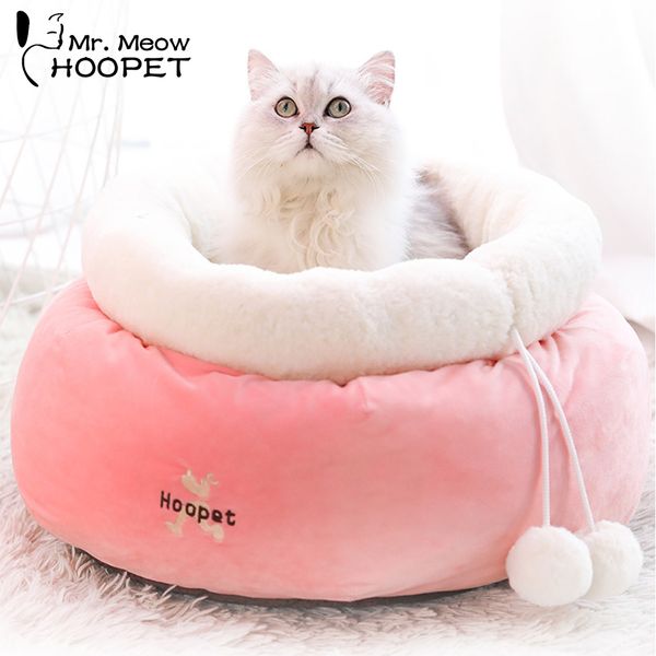 

hoopet cat warm bed for winter pink bed bench for dogs puppy mat soft house cats