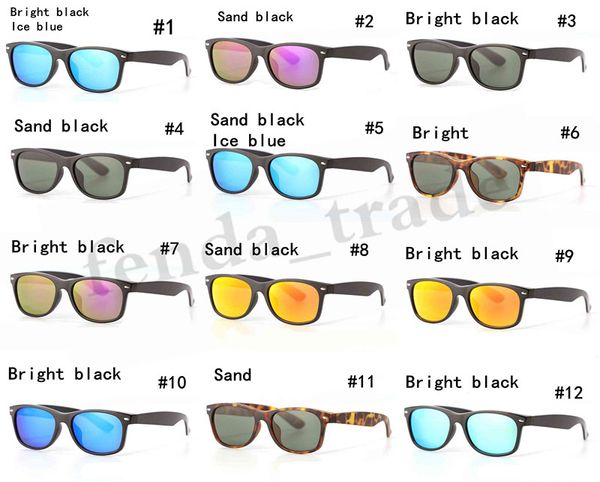 

2019 brand new glass sunglasses men women sport cycling glasses goggles eyewear 12 colors options 2132, White;black